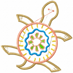 Turtle Embroidery Design 9 Turtle Embroidery Design 9